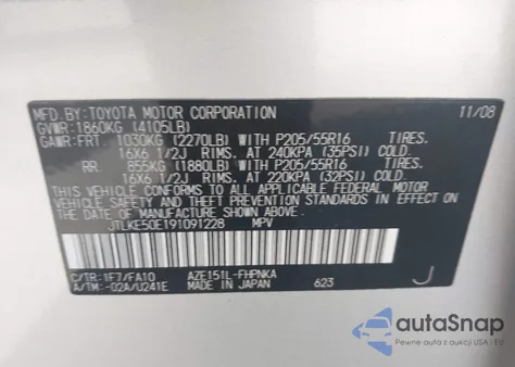 2009 Scion Xb z USA, uszkodzony, nr VIN JTLKE50E191091228